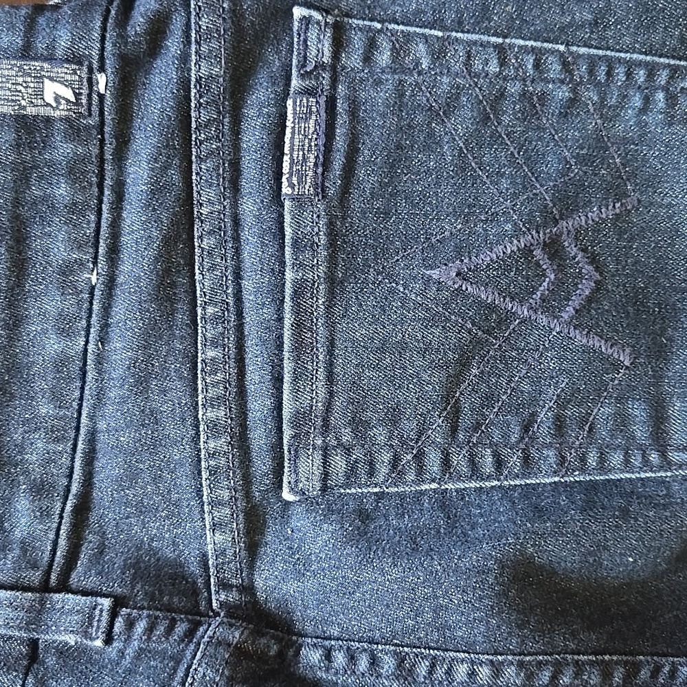 7 for All Mankind The Lexie Petite 'A' Pocket Bootcut Jeans Dark Wash EUC - 29 - Picture 9 of 12
